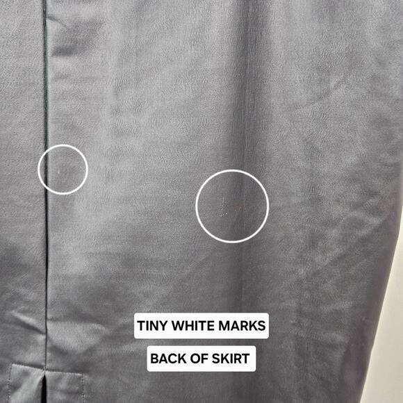 Skims Faux Leather Skirt Swim Cover-Up Long Black | Women's XL | MINOR FLAWS - Picture 7 of 16